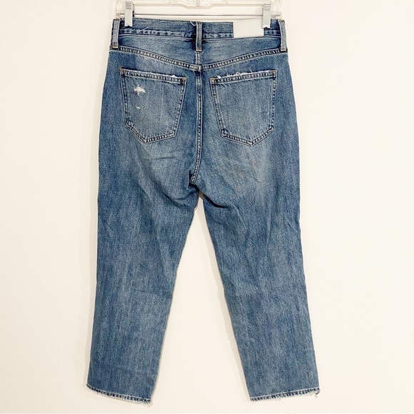 Pistola | Charlie Pulse Button Front Deconstructed Jeans Denim Blue Size 27 - Picture 2 of 7